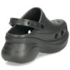 クロックス レディース 厚底 サンダル ヒール かわいい crocs クラシック ベイ クロッグ Classic Bae Clog 206302 ホワイト 白 ブラック 黒 ドラゴンフルーツ 履きやすい おしゃれ