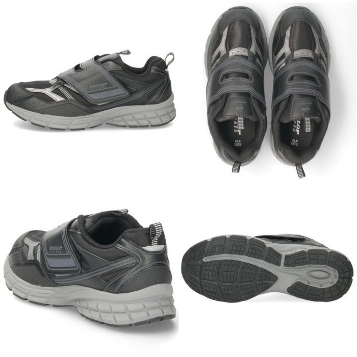 ダンロップ スニーカー メンズ 靴 ウォーキングシューズ 幅広 軽い 撥水 ダンロップリファインド DM2021 M2021 ホワイト ブラック ベージュ 黒 白 ベルクロ 面ファスナー DUNLOP REFINED