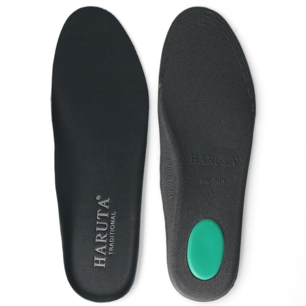 ハルタ インソール メンズ 中敷き 衝撃吸収 ラテックス 疲れない カップインソール HARUTA 靴 HA906 定番靴用 高反発 男性用 黒 ブラック 通勤 通学