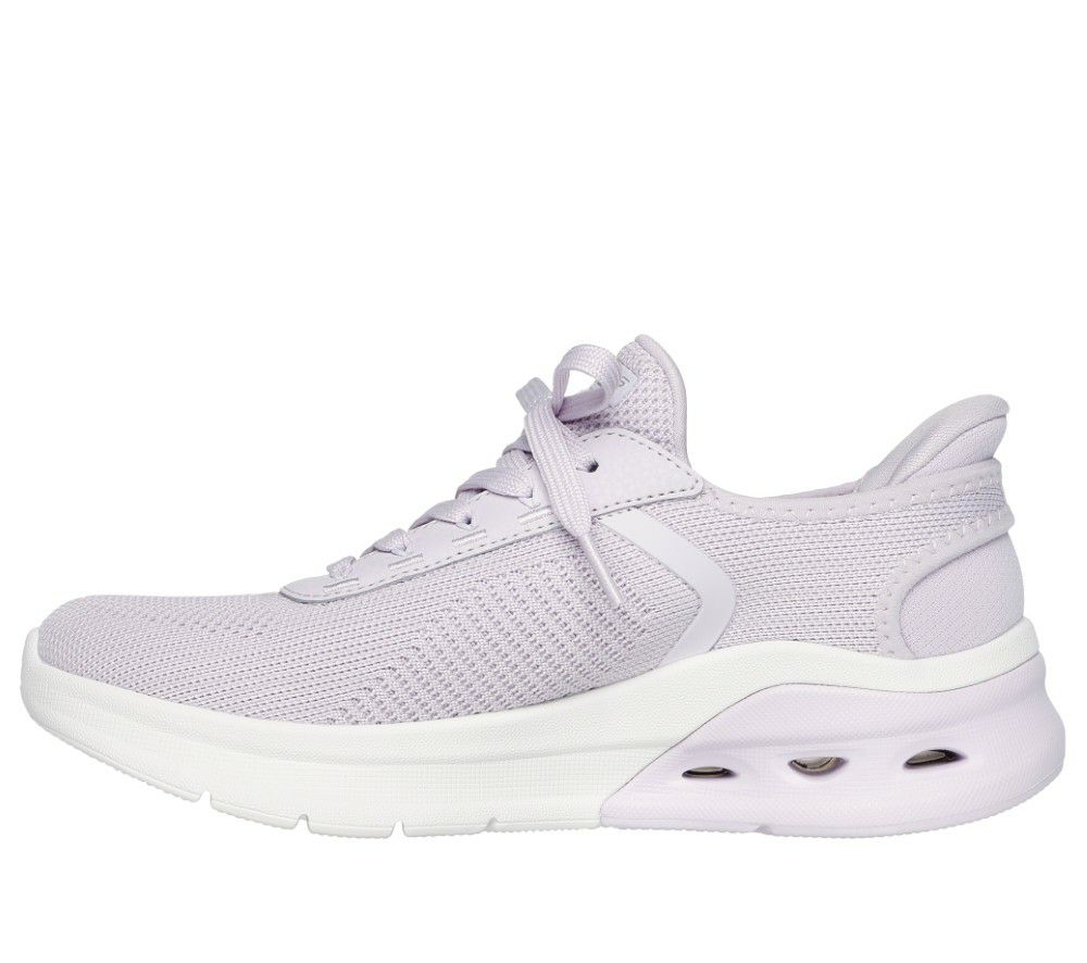 スケッチャーズ スリップインズ レディース スニーカー ハンズフリー スリッポン SKECHERS Slip-ins 117638 BLK LIL ブラック ライラック 靴 履きやすい ノーマル幅 黒