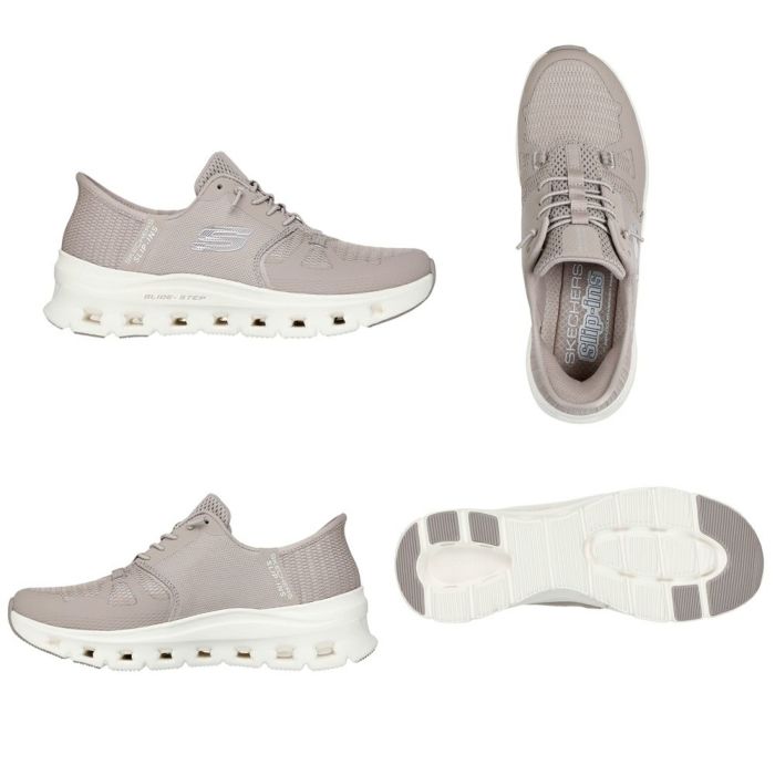 スケッチャーズ スリップインズ レディース スニーカー 厚底 ハンズフリー スリッポン ウォーキングシューズ SKECHERS Slip-ins グライドステップ プロ 150420 靴 履きやすい ゴム紐 ノーマル幅 黒