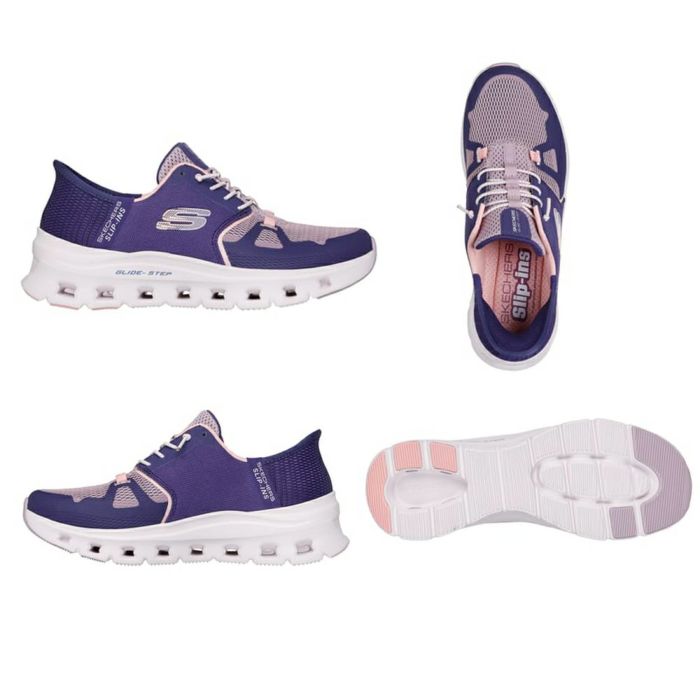 スケッチャーズ スリップインズ レディース スニーカー 厚底 ハンズフリー スリッポン ウォーキングシューズ SKECHERS Slip-ins グライドステップ プロ 150420 靴 履きやすい ゴム紐 ノーマル幅 黒