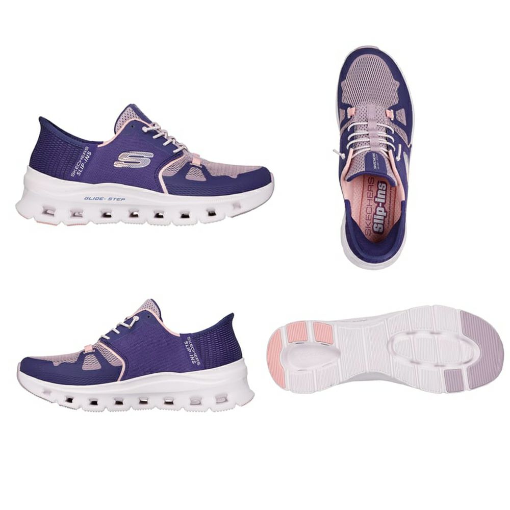 スケッチャーズ スリップインズ レディース スニーカー 厚底 ハンズフリー スリッポン ウォーキングシューズ SKECHERS Slip-ins グライドステップ プロ 150420 靴 履きやすい ゴム紐 ノーマル幅 黒