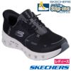 スケッチャーズ スリップインズ レディース スニーカー 厚底 ハンズフリー スリッポン ウォーキングシューズ SKECHERS Slip-ins グライドステップ プロ 125502 ブラック トープ マルチ 靴 履きやすい ゴム紐 ノーマル幅 黒