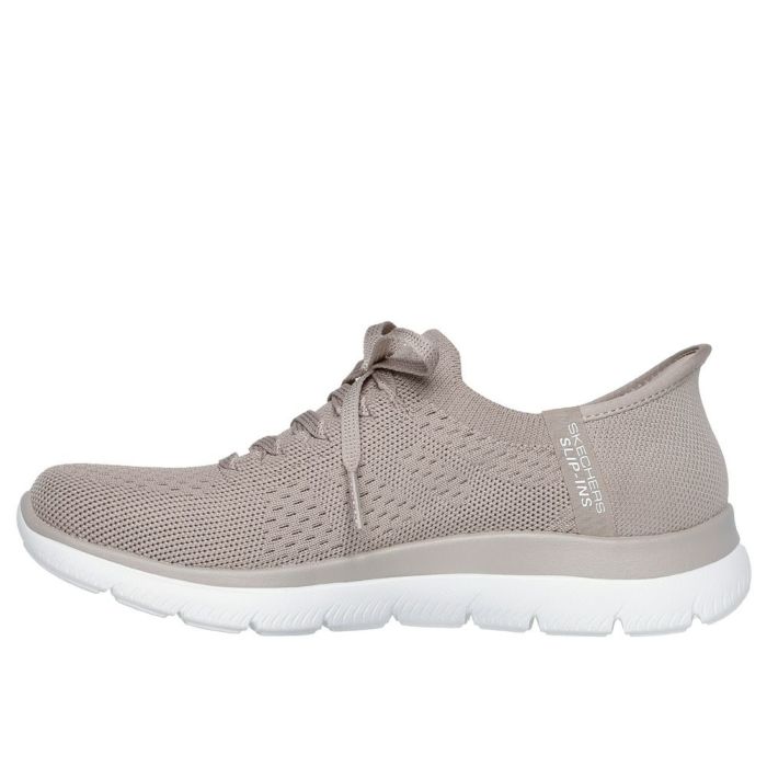 スケッチャーズ スリップインズ ハンズフリー スリッポン スニーカー レディース サミッツ ニュー デイリー Slip-ins SKECHERS 150263 SUMMITS NEW DAILY BBK TPE ブラック 黒 トープ ノーマル幅 履きやすい 紐靴