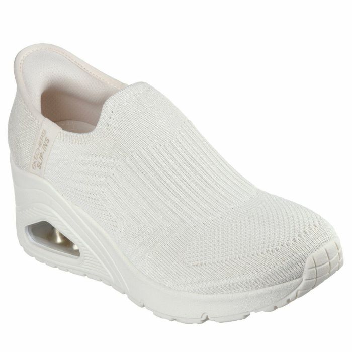 スケッチャーズ スリップインズ ハンズフリー スリッポン スニーカー レディース ウノ ウェッジ キッキング ニット Slip-ins SKECHERS 177523 UNO WEDGE KICKIN' KNIT ブラック 黒 ブラッシュピンク オフホワイト 白 ノーマル幅 履きやすい