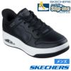 スケッチャーズ スリップインズ ハンズフリー スリッポン スニーカー メンズ ウノ コート アカシア Slip-ins SKECHERS 183151 UNO COURT ACACIA BLK WHT ブラック 黒 ホワイト 白 ノーマル幅 履きやすい 紐靴