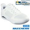 スケッチャーズ スリップインズ ハンズフリー スリッポン スニーカー メンズ ウノ コート アカシア Slip-ins SKECHERS 183151 UNO COURT ACACIA BLK WHT ブラック 黒 ホワイト 白 ノーマル幅 履きやすい 紐靴