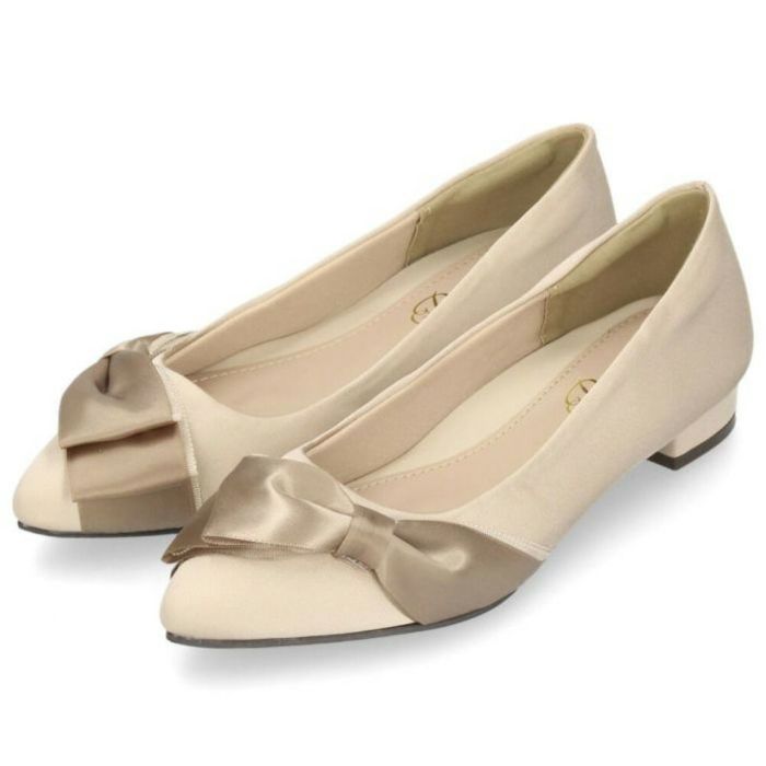 パーティ フォーマル パンプス 痛くない レディース アーモンドトゥ 極ふわっ ドレス ローヒール ２cm ブラック ベージュ シルバー Parade 24008