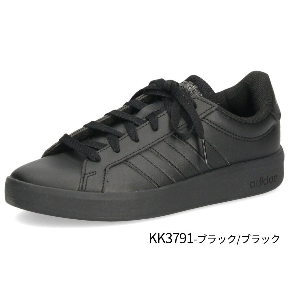 アディダス グランドコート 3.0 J adidas スニーカー キッズ レディース KK3791 KJ4367 JP9365 JP9366 JP9110 GRAND COURT 3.0 J ジュニア ホワイト ブラック 靴 通学 通勤 タウンユース 軽量 シンプル