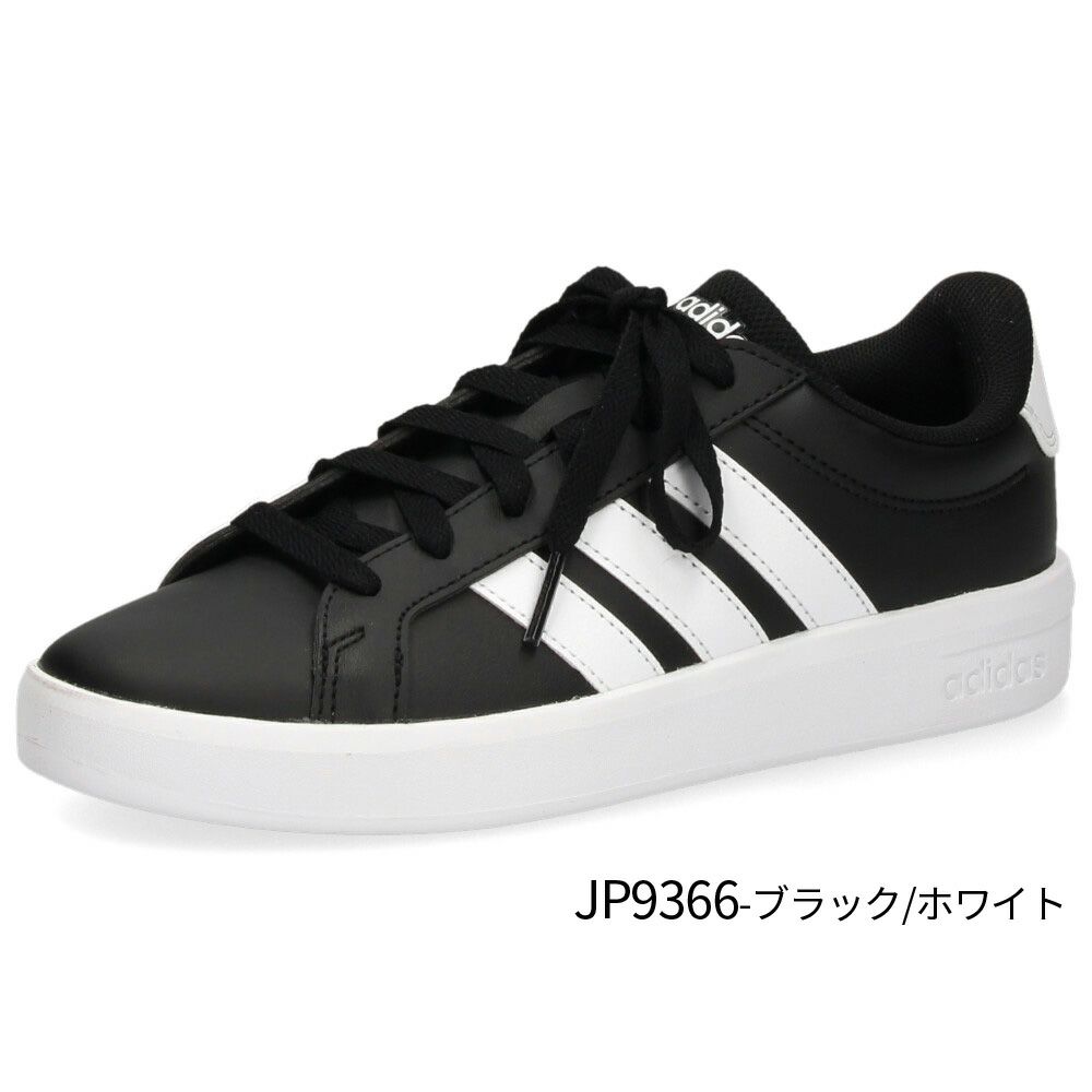 アディダス グランドコート 3.0 J adidas スニーカー キッズ レディース KK3791 KJ4367 JP9365 JP9366 JP9110 GRAND COURT 3.0 J ジュニア ホワイト ブラック 靴 通学 通勤 タウンユース 軽量 シンプル