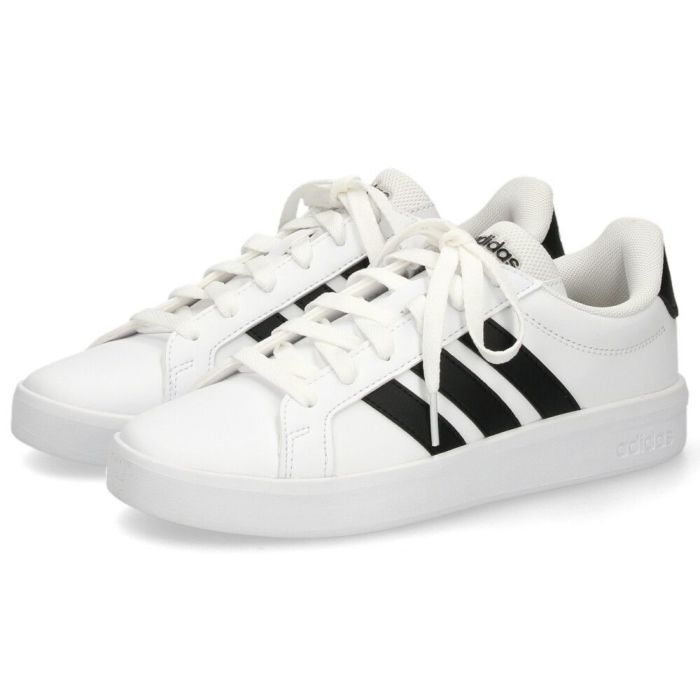 アディダス グランドコート 3.0 J adidas スニーカー キッズ レディース KK3791 KJ4367 JP9365 JP9366 JP9110 GRAND COURT 3.0 J ジュニア ホワイト ブラック 靴 通学 通勤 タウンユース 軽量 シンプル