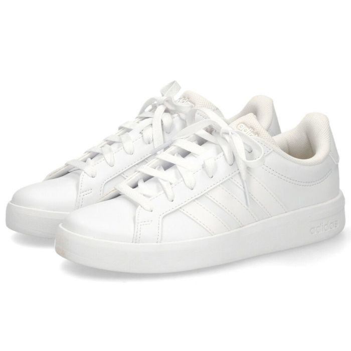 アディダス グランドコート 3.0 J adidas スニーカー キッズ レディース KK3791 KJ4367 JP9365 JP9366 JP9110 GRAND COURT 3.0 J ジュニア ホワイト ブラック 靴 通学 通勤 タウンユース 軽量 シンプル