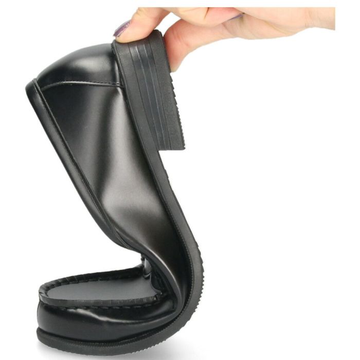 ローファー 学生 レディース 滑らない 屈曲 黒 茶色 通学 学生靴 痛くない 柔らかい 人工皮革 卒業式 入学式 中学生 高校生 パレード Parade 991101 ブラック ブラウン