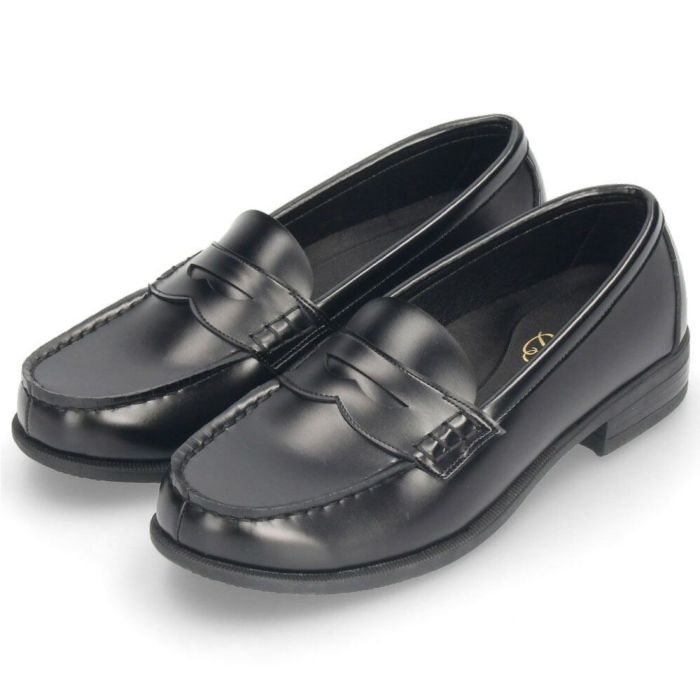 ローファー 学生 レディース 滑らない 屈曲 黒 茶色 通学 学生靴 痛くない 柔らかい 人工皮革 卒業式 入学式 中学生 高校生 パレード Parade 991101 ブラック ブラウン