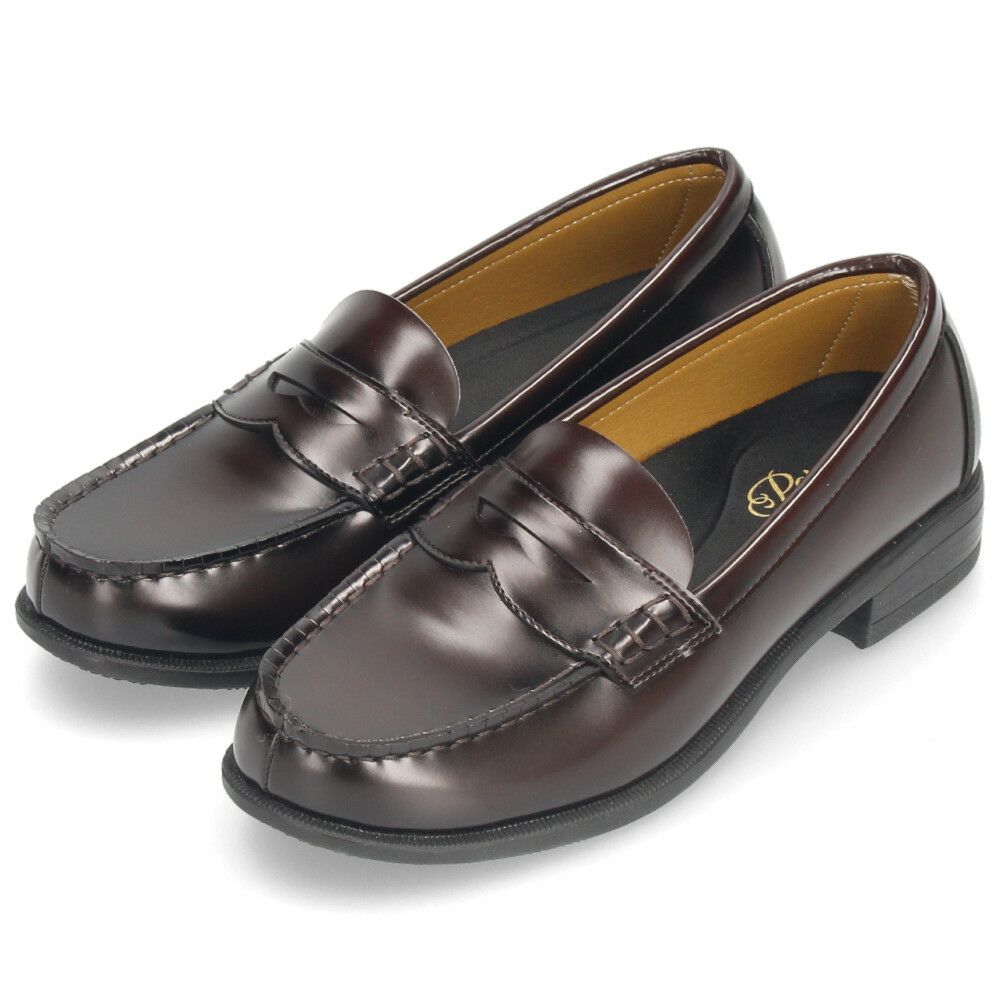 ローファー 学生 レディース 滑らない 屈曲 黒 茶色 通学 学生靴 痛くない 柔らかい 人工皮革 卒業式 入学式 中学生 高校生 パレード Parade 991101 ブラック ブラウン