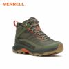 メレル メンズ ハイキングシューズ 防水 靴 アウトドア スニーカー MERRELL スピード ストライク 2 ミッド ウォータープルーフ M037833 ブラック M037835 オリーブ