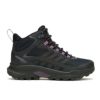 メレル レディース スニーカー 防水 防滑 通気性 スピードストライク２ ミドルカット MERRELL SPEEDSTRIKE2 MID WATERPROOF  W038278 W038274 黒 ブラック