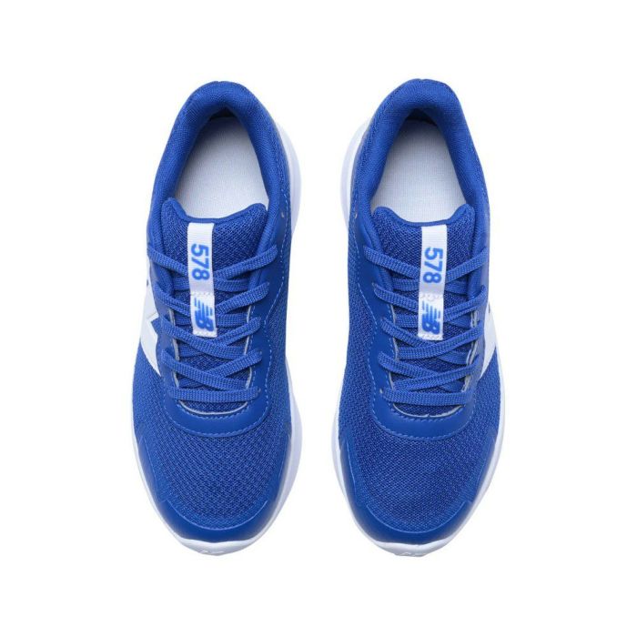 ニューバランス キッズ スニーカー 黒 白 ジュニア ランニングシューズ new balance 578 v1 Lace 子供 靴 通学 体育 スポーツ 運動靴 ブラック ホワイト GK578