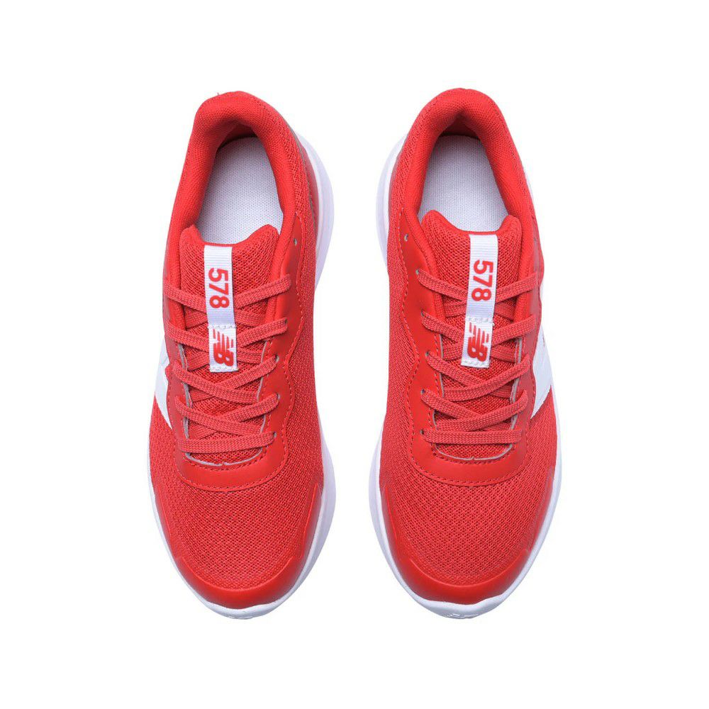 ニューバランス キッズ スニーカー 黒 白 ジュニア ランニングシューズ new balance 578 v1 Lace 子供 靴 通学 体育 スポーツ 運動靴 ブラック ホワイト GK578