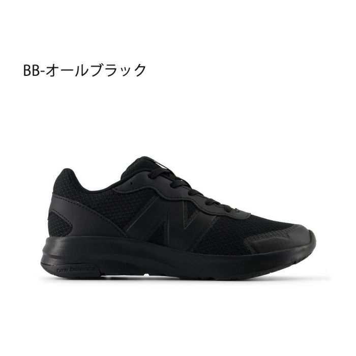 ニューバランス キッズ スニーカー 黒 白 ジュニア ランニングシューズ new balance 578 v1 Lace 子供 靴 通学 体育 スポーツ 運動靴 ブラック ホワイト GK578