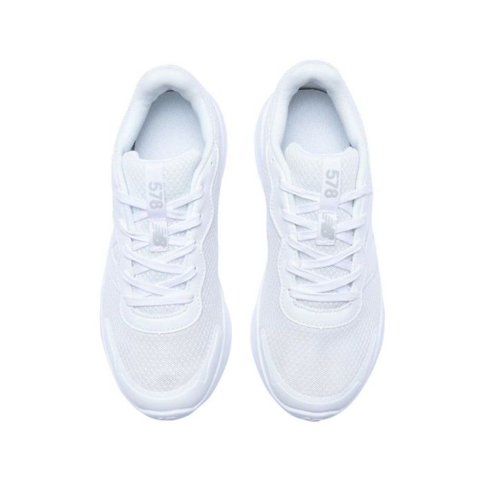 ニューバランス キッズ スニーカー 黒 白 ジュニア ランニングシューズ new balance 578 v1 Lace 子供 靴 通学 体育 スポーツ 運動靴 ブラック ホワイト GK578