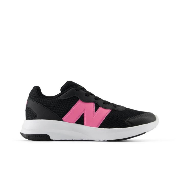 ニューバランス キッズ スニーカー 黒 白 ジュニア ランニングシューズ new balance 578 v1 Lace 子供 靴 通学 体育 スポーツ 運動靴 ブラック ホワイト GK578