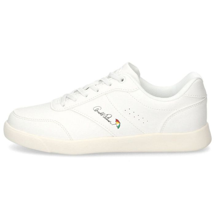 アーノルドパーマー スニーカー レディース ローカット 手ぶらで履ける シューズ 白 カジュアル 紐靴 Arnold Palmer 1301 ベージュグリーン ホワイト