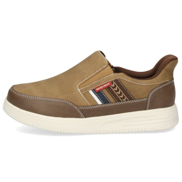 スリッポン メンズ カジュアルスニーカー スリップイン 防水 軽量 軽い ゴム紐 履きやすい 楽ちん 合皮 黒 ブラック ネイビー ブラウンParade パレード 996WRP 997WRP