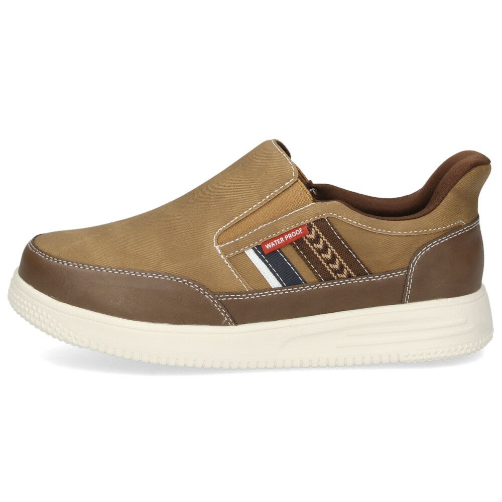 スリッポン メンズ カジュアルスニーカー スリップイン 防水 軽量 軽い ゴム紐 履きやすい 楽ちん 合皮 黒 ブラック ネイビー ブラウンParade パレード 996WRP 997WRP