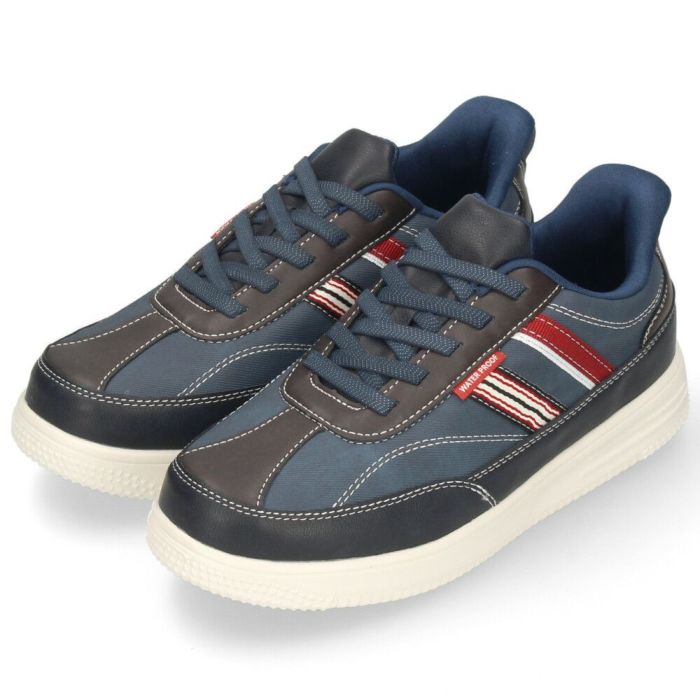 スリッポン メンズ カジュアルスニーカー スリップイン 防水 軽量 軽い ゴム紐 履きやすい 楽ちん 合皮 黒 ブラック ネイビー ブラウンParade パレード 996WRP 997WRP