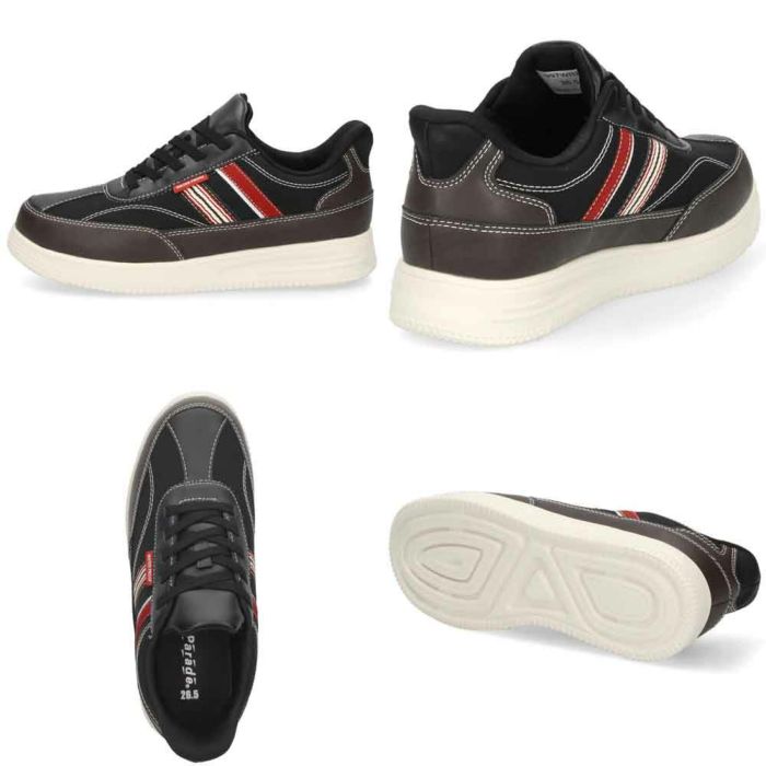 スリッポン メンズ カジュアルスニーカー スリップイン 防水 軽量 軽い ゴム紐 履きやすい 楽ちん 合皮 黒 ブラック ネイビー ブラウンParade パレード 996WRP 997WRP