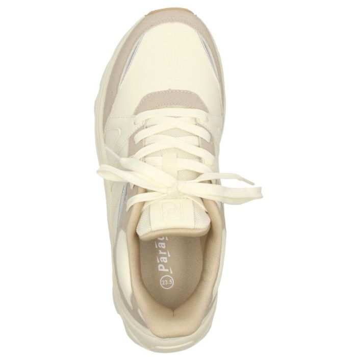  スニーカー レディース スリッポン 靴 厚底 ローカット 手を使わずに履ける Parade 51702  楽すぽっ  黒 ブラック ベージュ