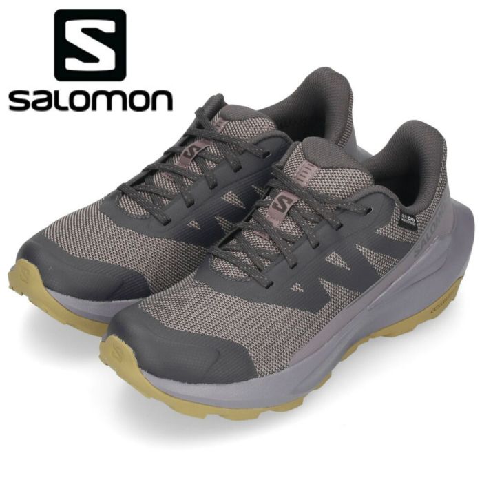 サロモン スニーカー レディース ローカット 防水 軽量 ハイキングシューズ 砂よけメッシュ搭載 SALOMON ELIXIRTOURWPW L47577100