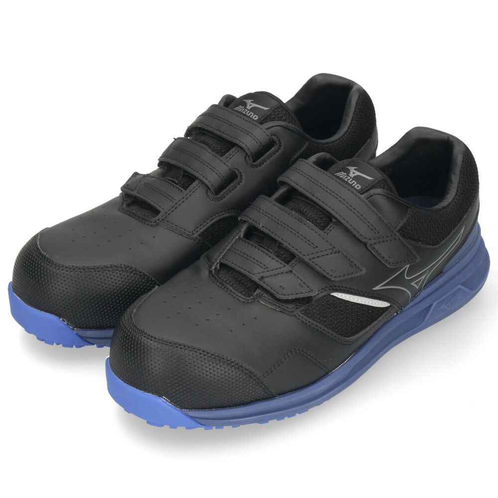 ミズノ 安全靴 オールマイティ LSII 21L WIDE ベルト ローカット ワーキング 作業靴 メンズ F1GA2508 62 33 09 MIZUNO スニーカー 黒 4E 幅広 2025春夏新作  