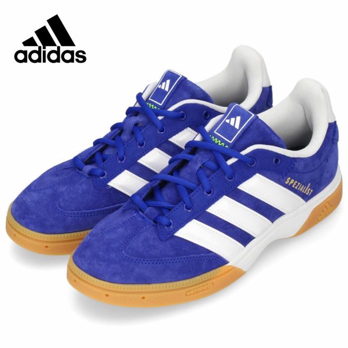 アディダス スニーカー メンズ adidas SPEZIALIST スペシャリスト JS0240 JH8776 ホワイト ブルー インドア スポーツ シューズ ハンドボール 靴 白