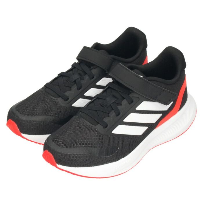 アディダス キッズ スニーカー ジュニア 男の子 ローカット 軽量 adidas コアファイト5キッズ COREFAITO5 JP5147 IE8574 JP5150 面ファスナー ベルクロ ゴム紐