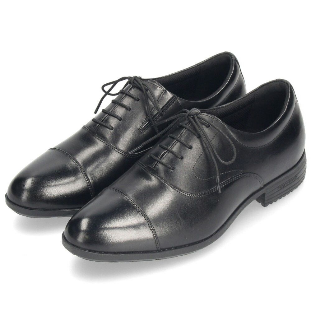 ミズノ ビジネスシューズ メンズ 革靴 ストレートチップ プレーントゥ スリッポン 本革 黒 MIZUNO エクスライト ST3 PT2 SO B1GM 250009 250109 250209 ブラック