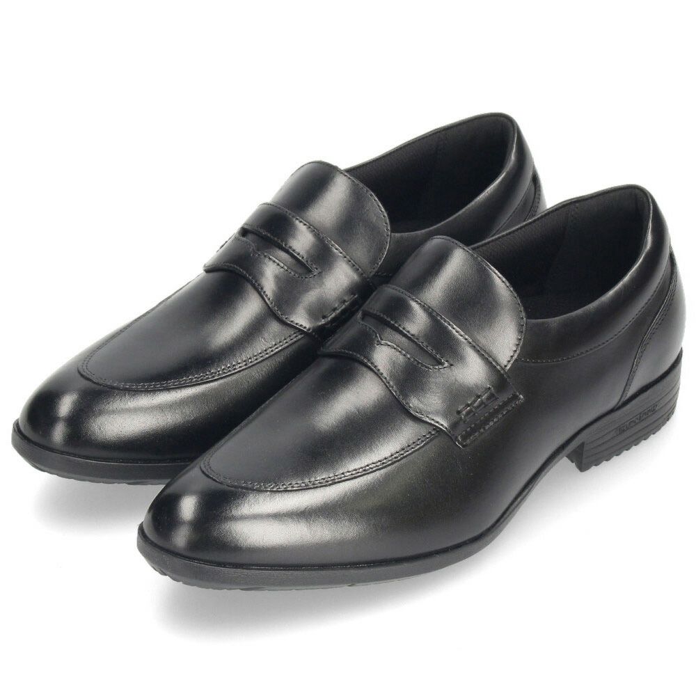 ミズノ ビジネスシューズ メンズ 革靴 ストレートチップ プレーントゥ スリッポン 本革 黒 MIZUNO エクスライト ST3 PT2 SO B1GM 250009 250109 250209 ブラック