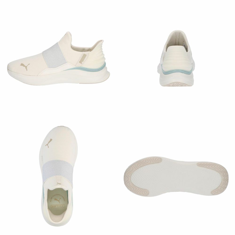 プーマ スニーカー レディース スリッポン 厚底 ハンズフリー 黒 白 PUMA ソフトライド ハーモニー イーズイン GL W ランニングシューズ 軽量 ワイド幅 311999