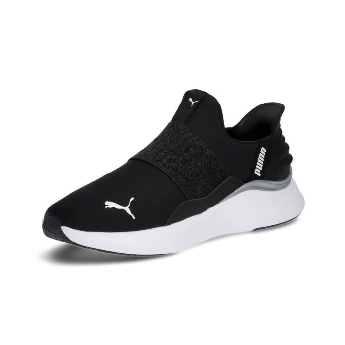 プーマ スニーカー レディース スリッポン 厚底 ハンズフリー 黒 白 PUMA ソフトライド ハーモニー イーズイン GL W ランニングシューズ 軽量 ワイド幅 311999