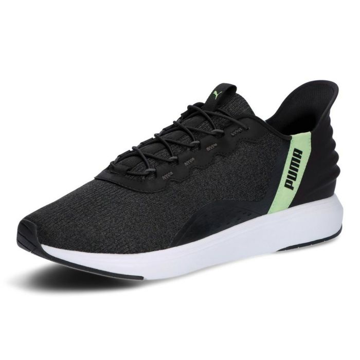 プーマ スニーカー メンズ レディース スリッポン 厚底 ハンズフリー 黒 PUMA ソフトライド クルーズ イーズイン ランニングシューズ 軽量 ワイド幅 311997