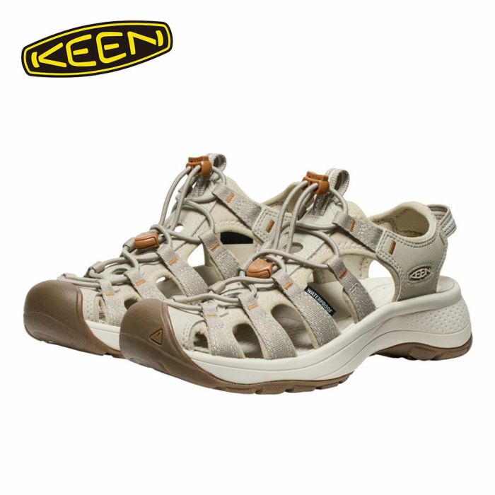 キーン スポーツサンダル レディース KEEN アストリア ウエスト サンダル 1030148 Plaza Taupe/Roasted Pecan 水陸両用 タウンユース クッション性