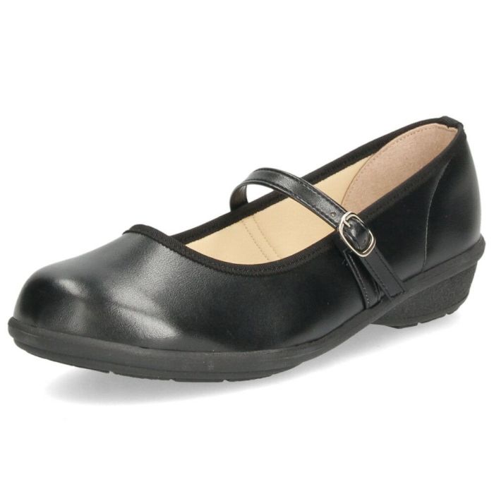 パンプス ラウンドトゥ ストラップ レディース 靴 日本製 3.5cmヒール ローヒール 安定感 軽量 歩きやすい Parade パレード 34001