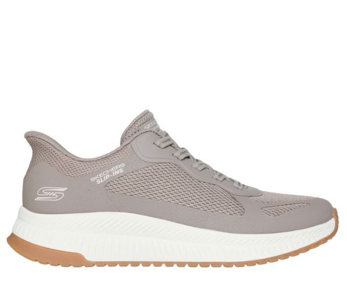 スケッチャーズ スリップインズ レディース スニーカー ハンズフリー 厚底 ゴム紐 スリッポン SKECHERS Slip-ins ボブス スクワッド 4 - ステイプル ルック 117624 BLK TPE ブラック トープ 黒 ノーマル幅