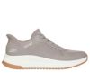 スケッチャーズ スリップインズ レディース スニーカー ハンズフリー 厚底 ゴム紐 スリッポン SKECHERS Slip-ins ボブス スクワッド 4 - ステイプル ルック 117624 BLK TPE ブラック トープ 黒 ノーマル幅