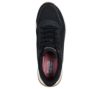 スケッチャーズ スリップインズ レディース スニーカー ハンズフリー 厚底 ゴム紐 スリッポン SKECHERS Slip-ins ボブス スクワッド 4 - ステイプル ルック 117624 BLK TPE ブラック トープ 黒 ノーマル幅