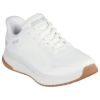 スケッチャーズ スリップインズ レディース スニーカー ハンズフリー 厚底 ゴム紐 スリッポン SKECHERS Slip-ins ボブス スクワッド 4 - ステイプル ルック 117624 BLK TPE ブラック トープ 黒 ノーマル幅