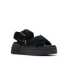 クラークス レディース サンダル 厚底 本革 アンクルストラップ Clarks Evamar Wish 26182050 26181199 26181202