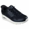 スケッチャーズ スリップインズ ハンズフリー スリッポン スニーカー レディース ウノ バンク シア Slip-ins SKECHERS 177117W UNO BANK SIA ブラック 黒 ホワイト 白 ワイド幅 履きやすい 紐靴 幅広 ゆったり